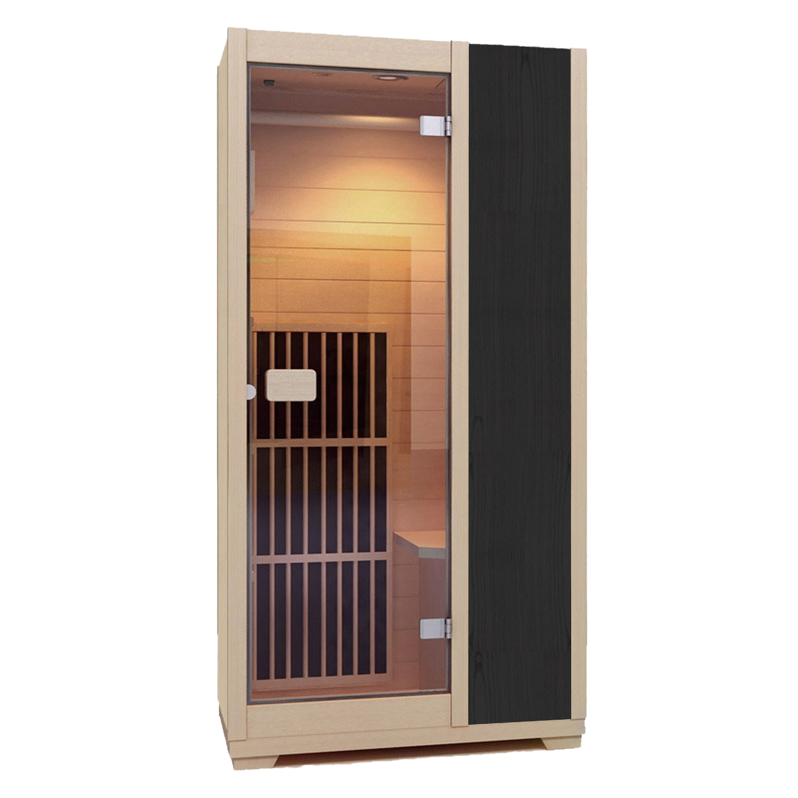Image of Sauna dalekiej podczerwieni Zen dla 1 osoby - czarna