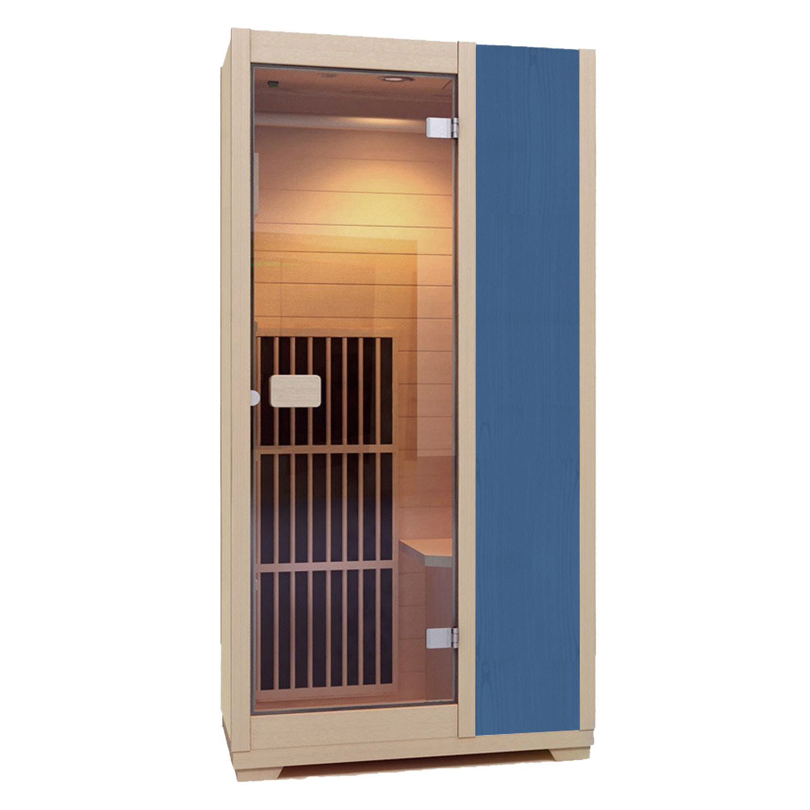 Image of Sauna dalekiej podczerwieni Zen dla 1 osoby - niebieska