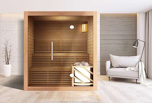 Finnische Sauna Zen Traditional, einfache Montage